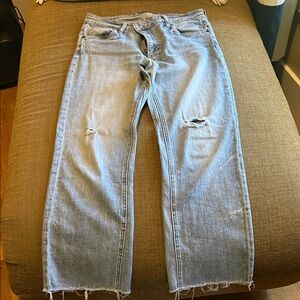 Kut from the Kloth Light Blue Distressed Boyfriend Jeans